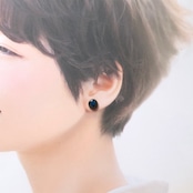 【信楽焼】凛蒼玉 ピアス(イヤリング) 蒼玉シリーズ 陶器 伝統工芸