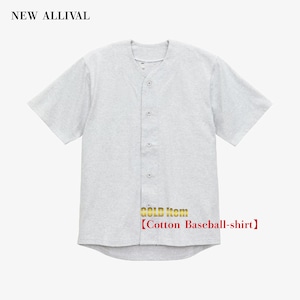 【GOLD】Cotton Baseball-shirt