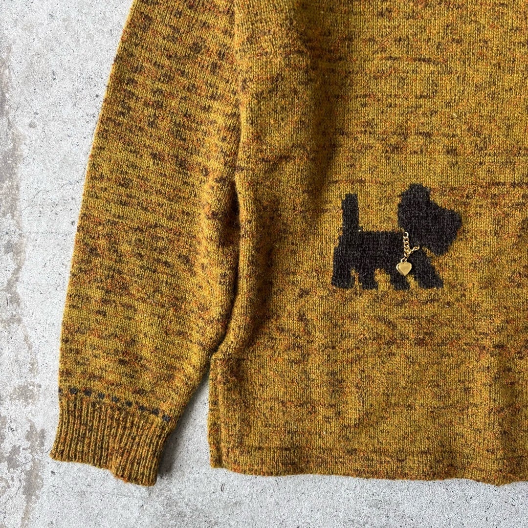 knit sweater / 犬 ニットセーター #z132 | KAU