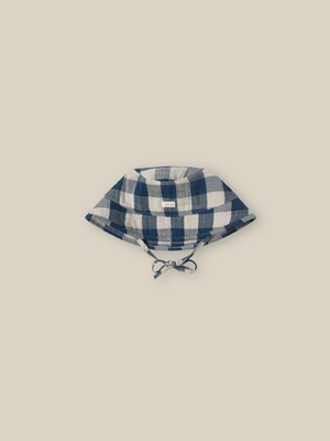 organic zoo/Pottery Blue Gingham Bucket Sun Hat