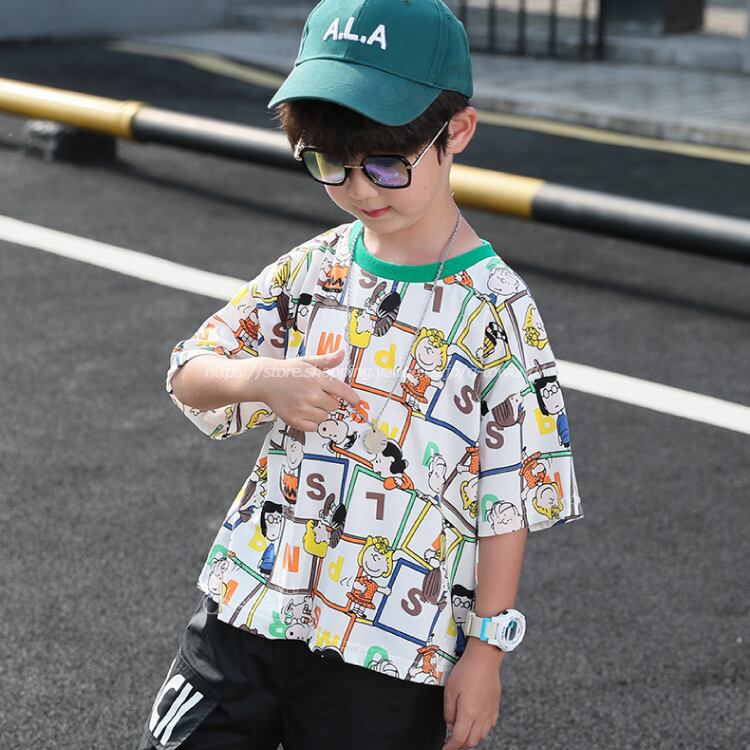 110 150 Tシャツ 半袖 男の子 女の子 子供服 韓国風 ジュニア キッズ Q Toworld キュートワールド 子供服 メール便は何点でも送料の合計は280円