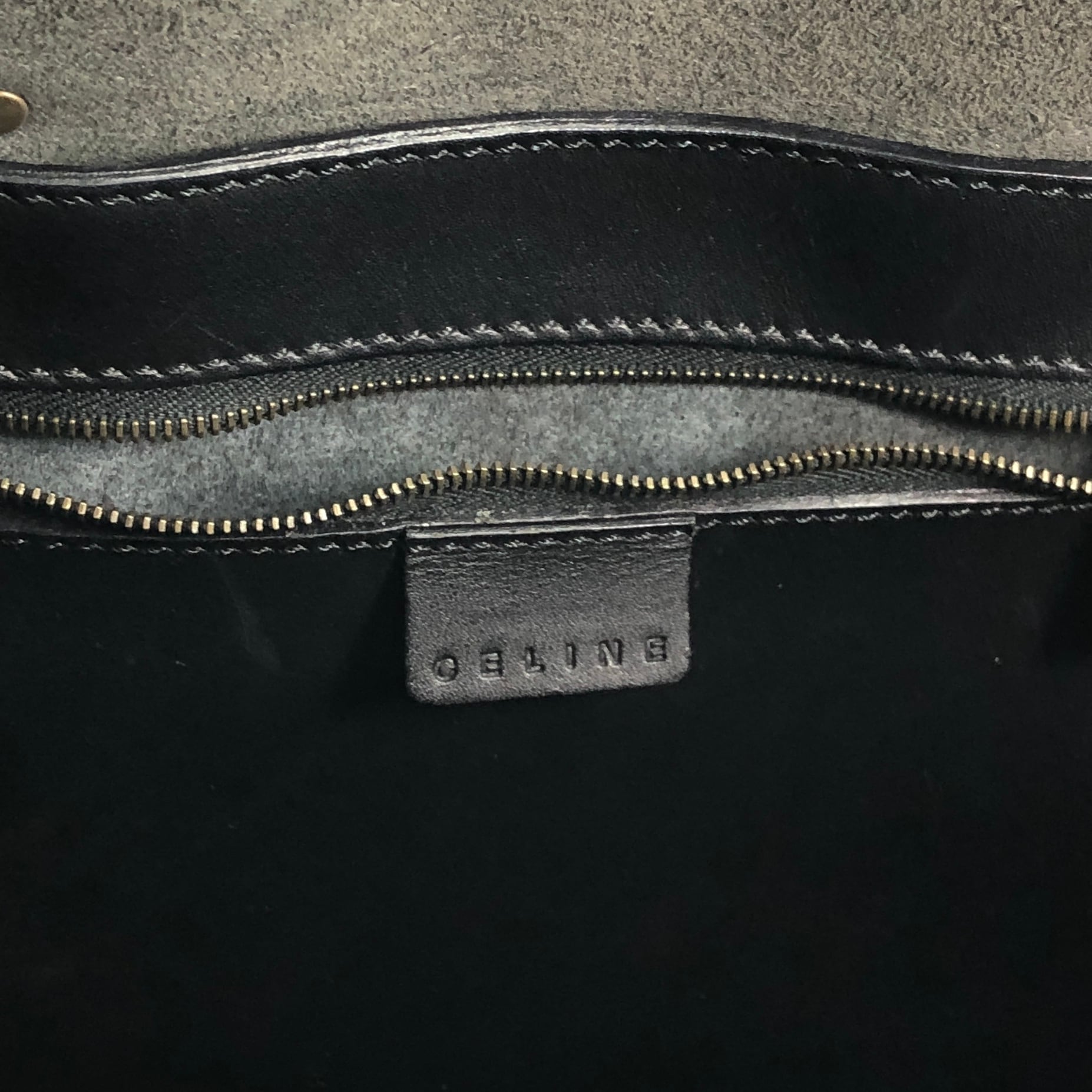 CELINE セリーヌ ハンドバッグ ブラック ブラゾン スタッズ レザー