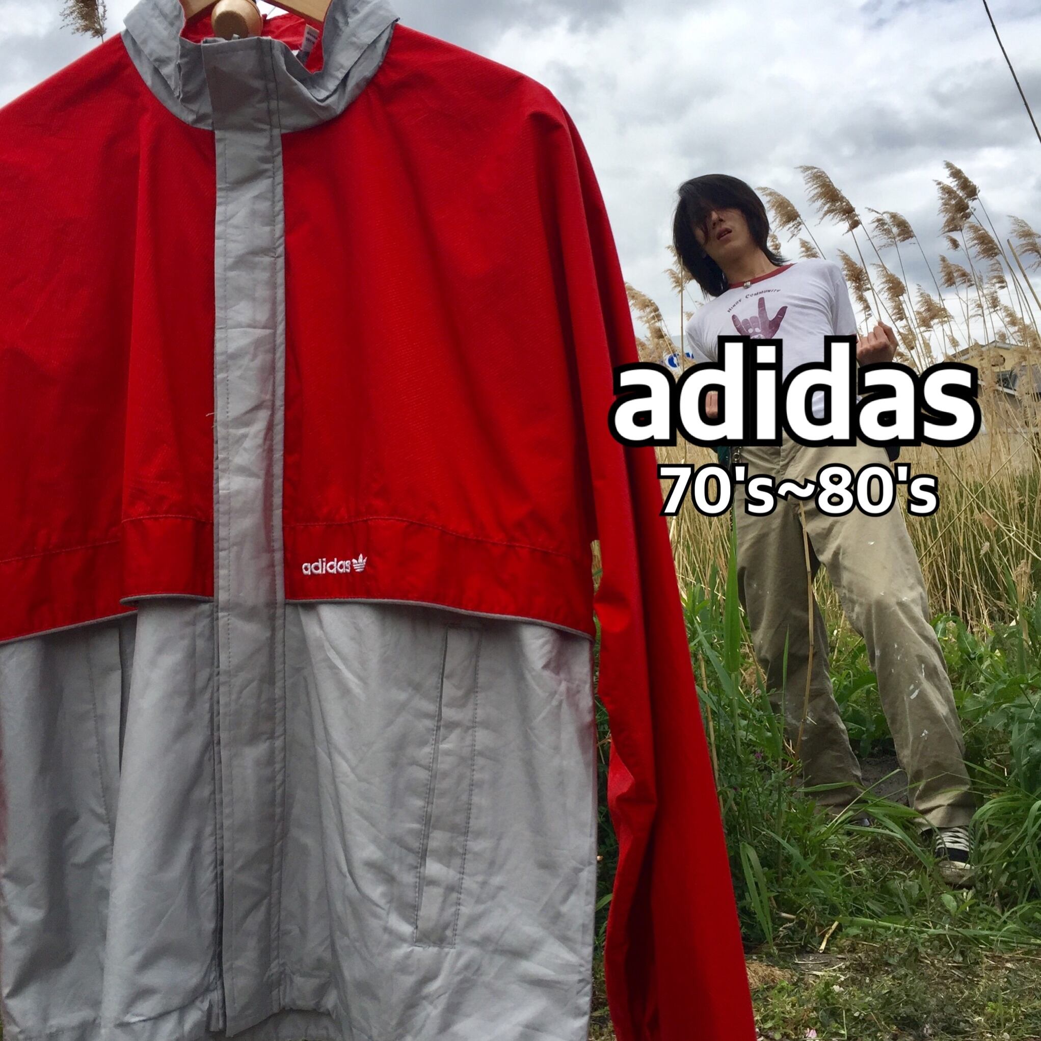 adidas ナイロンジャケット トラックジャケット 70s 80s 古着