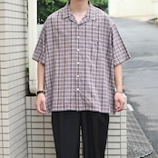 POLO RALPH LAUREN ADAMS check open collar shirt