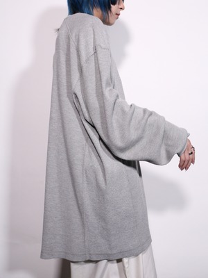 “HARLEY-DAVIDSON”  刺繍 logo waffle long sleeve gray