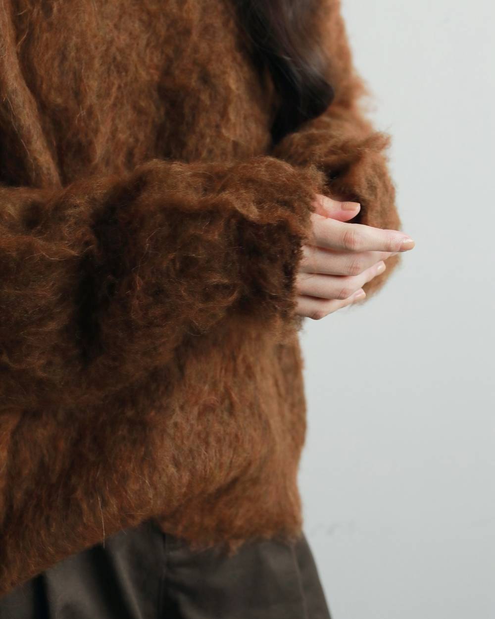 anuke アンヌーク Brashed Knit Pullover 62520523 | ANERCA & L.I.V