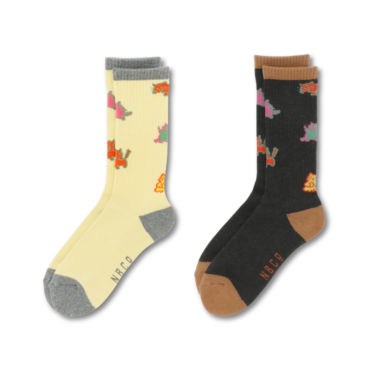 HOiSUM - Have FUNction!_奈良醸造 socks (yellow,black)