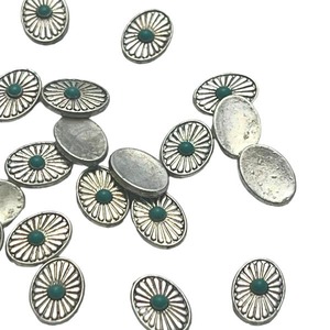 【2個】オーバルネイティブコンチョネイル/レジン/パーツ/