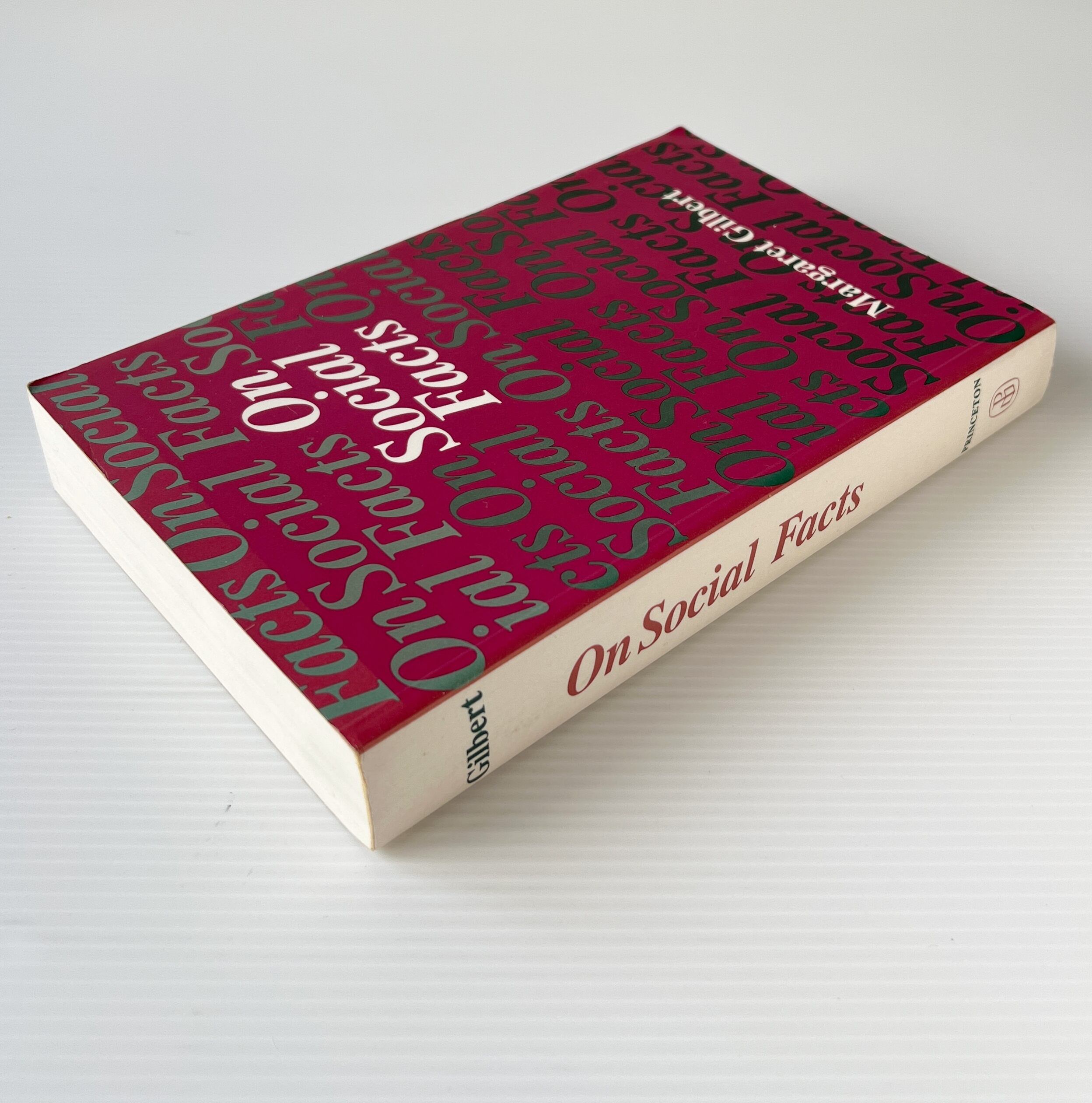 On Social Facts / Margaret Gilbert / Princeton University Press