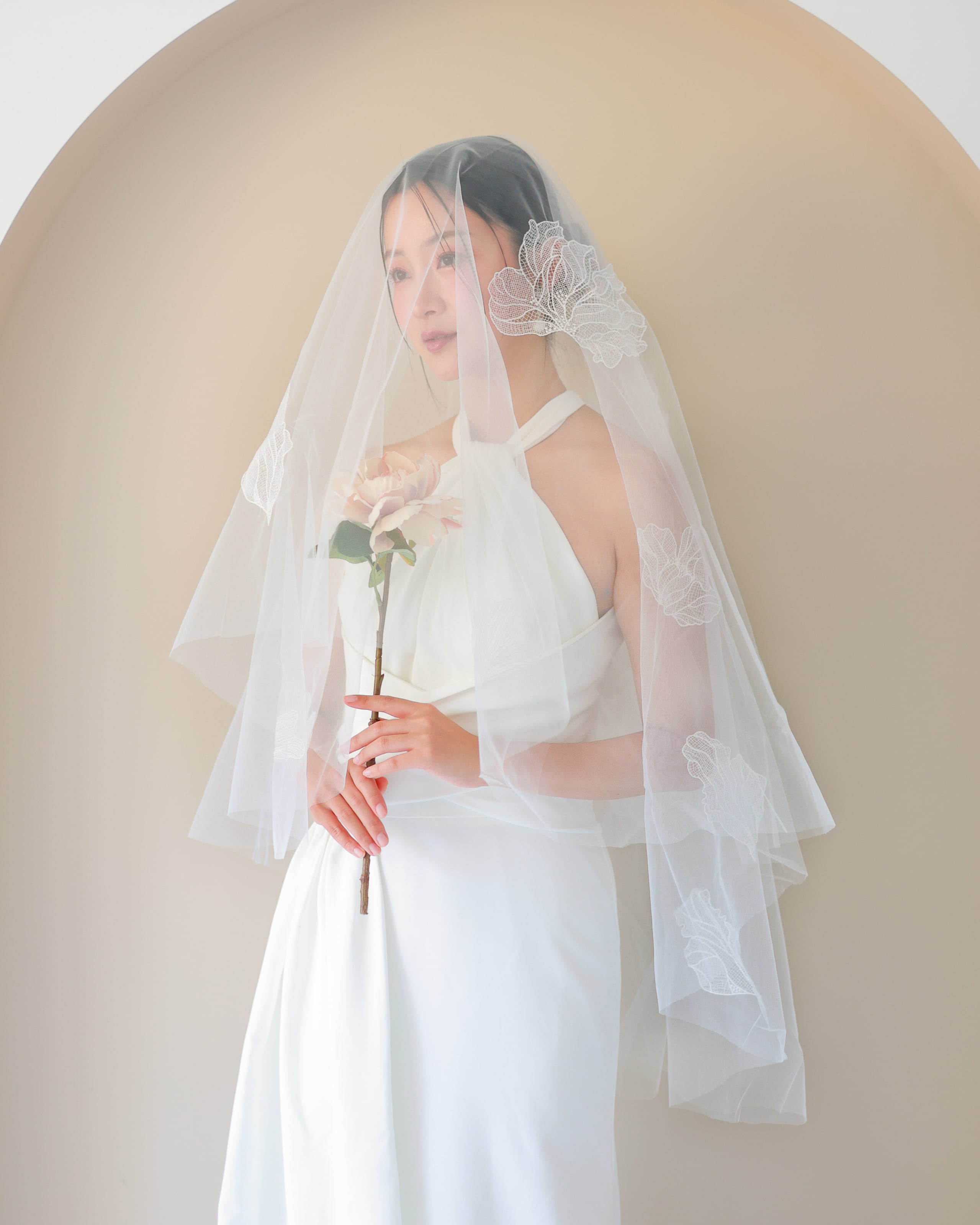 ミディアム丈ウェディングベール【VL2408-03】 | ブライダル