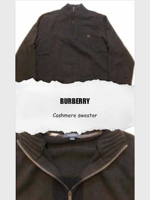 BURBERRY Cashmere sweater 黒 LL 
