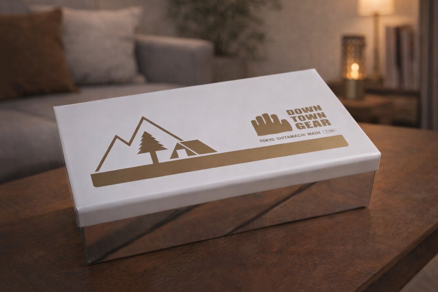 DOWN TOWN GEAR オリジナル ブリキ 角缶