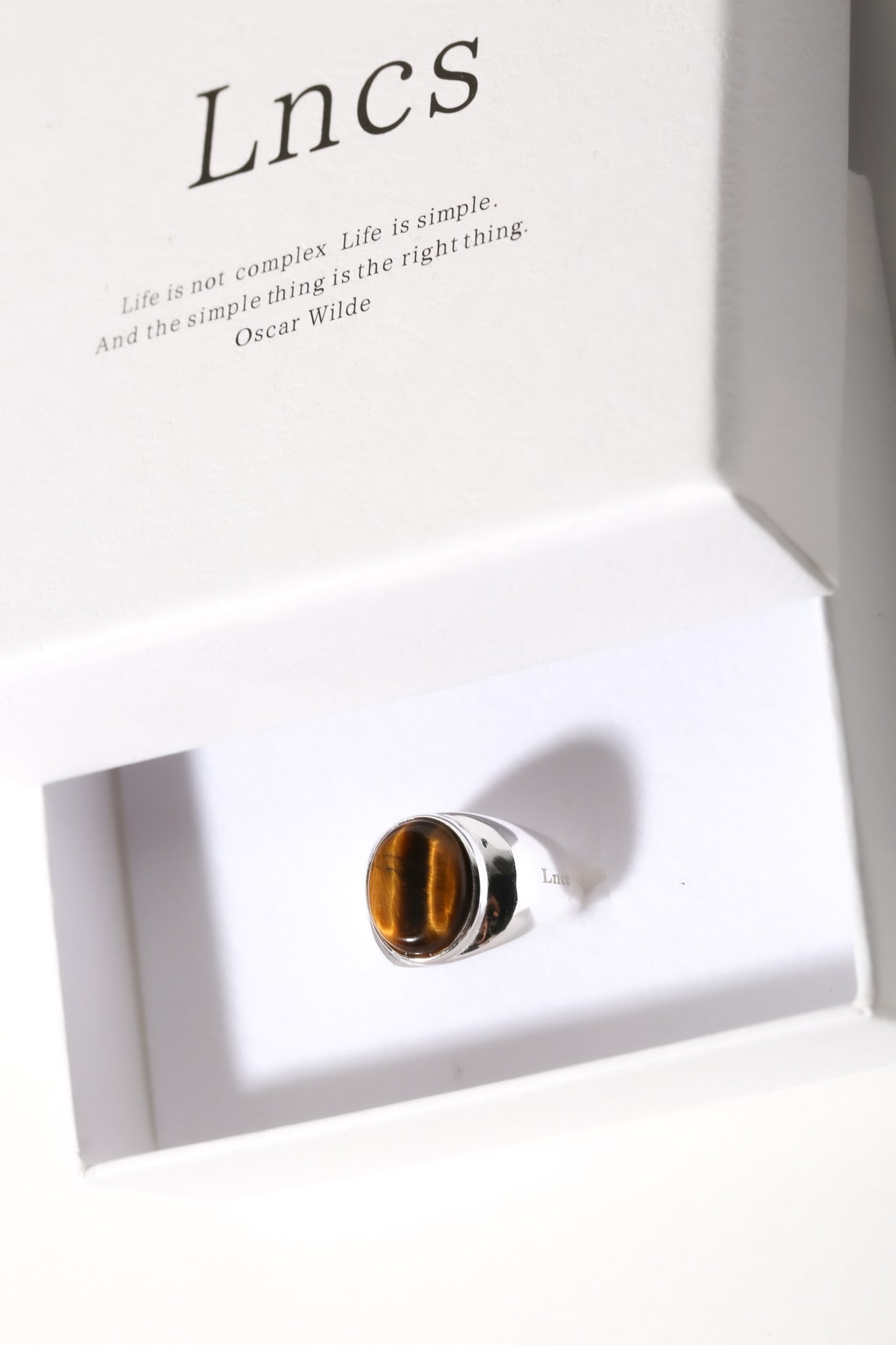 Lncs s925 Signet Tyger Eye Ring 箱付き s925 Signet Tyger Eye Ring #Lncs | Lncs