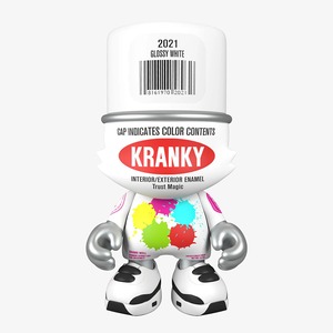 Glossy White SuperKranky 8" by Sket-One