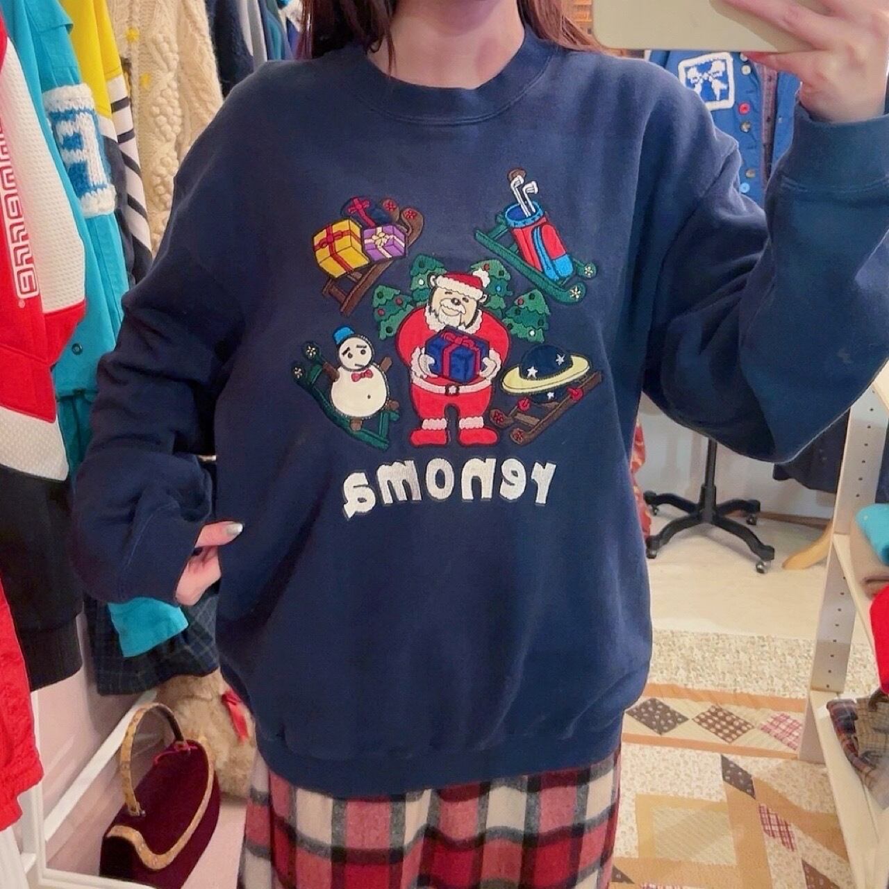 remoma / christmas embroidery sweat