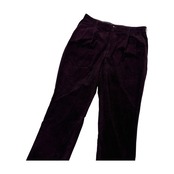 PAPAS パパス カシミヤ混 ツータック コーデュロイ スラックスパンツ XL/パープル