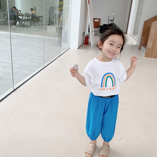 半袖 ｔシャツ イラスト レインボー ワンポイント カジュアル 韓国 子供服 キッズ ベビー プチプラ 80 90 100 110 1 130 取寄 発送目安14 21日営業日 Laff Store For Baby Kids ベビー キッズ 子供服 ショップ情報 配送スケジュール要確認