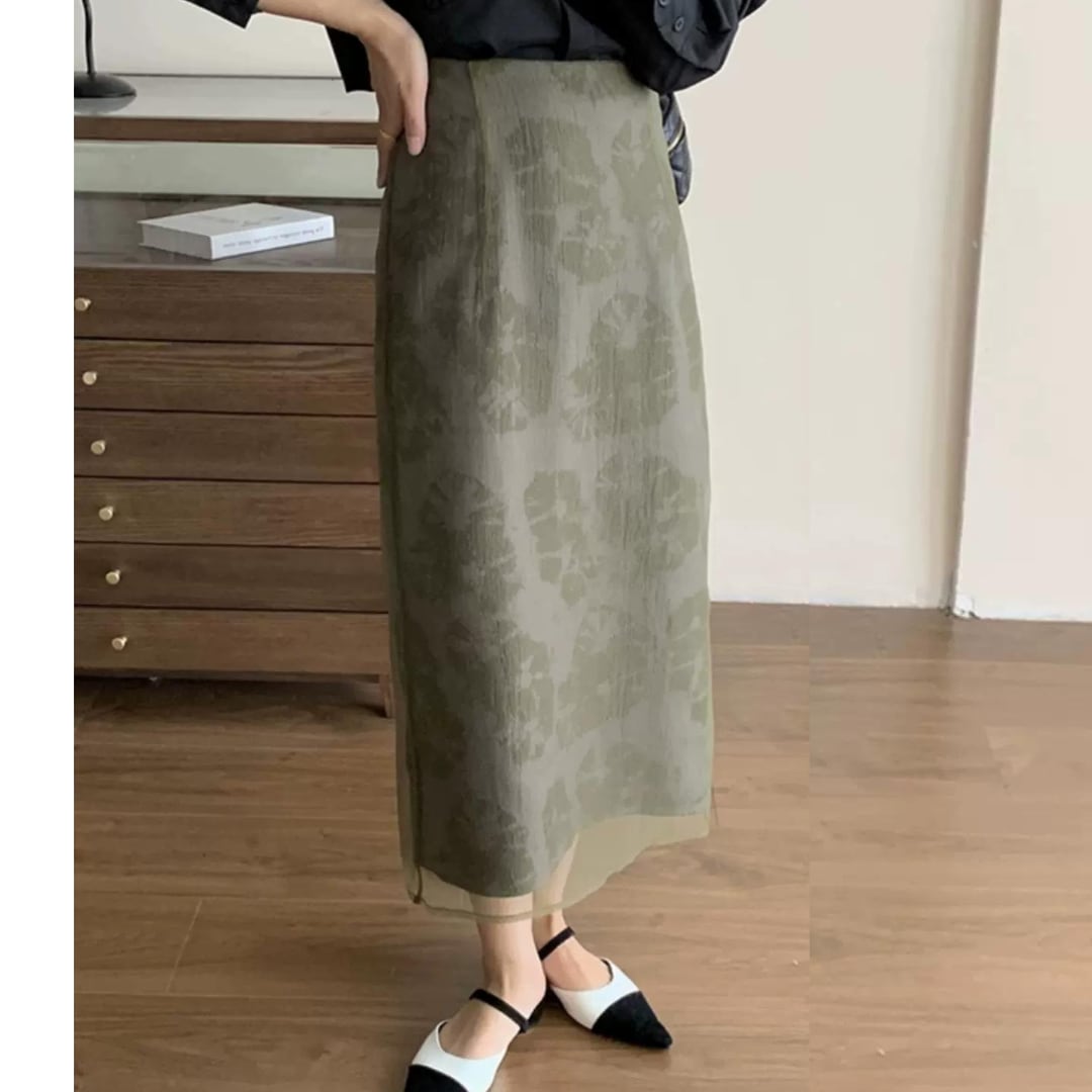 レトロレイヤードシアースカート 11965