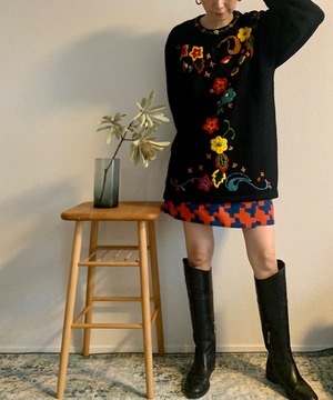 【送料無料】Marks&Spencer embroidery knit