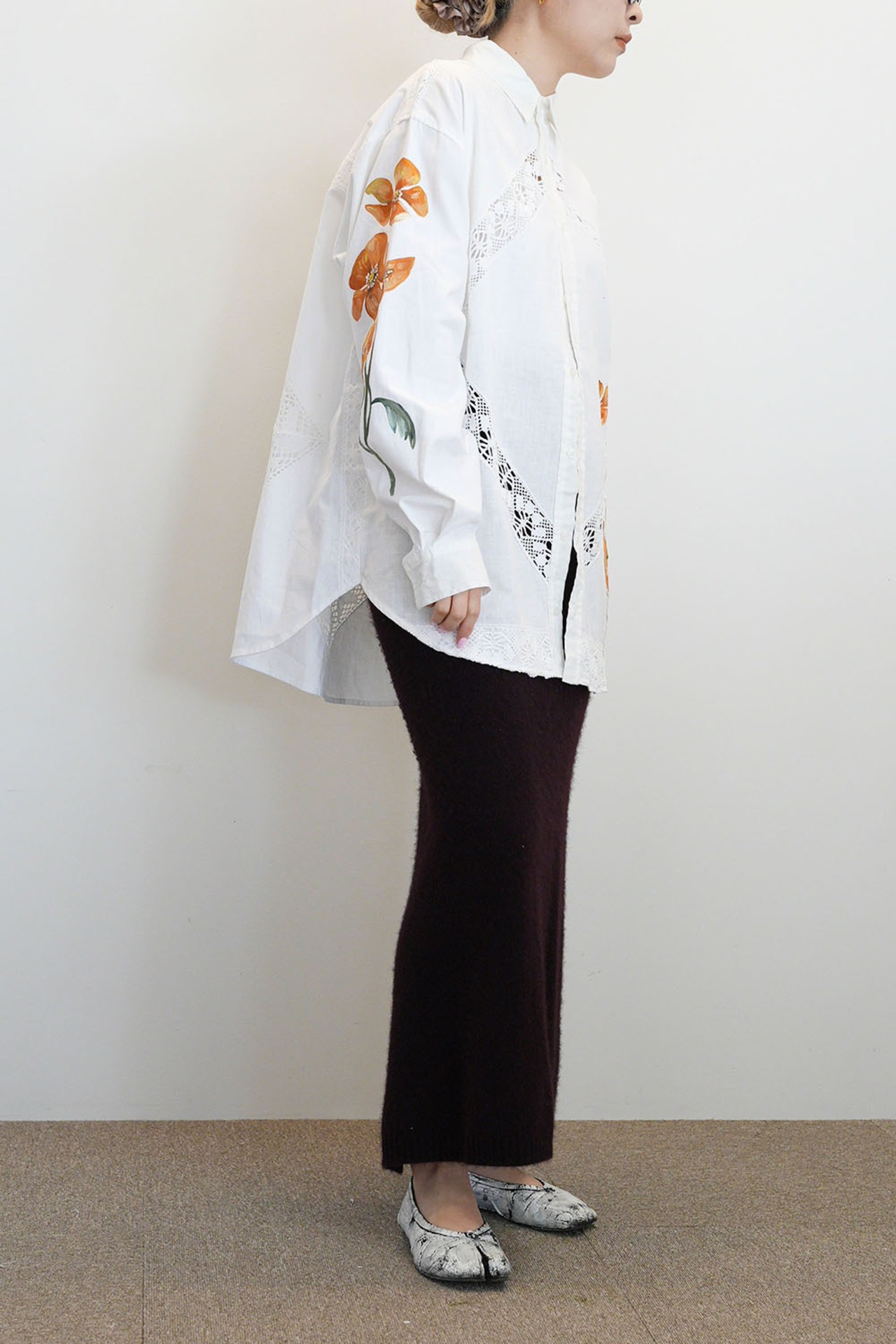 vintage lace big shirts-poppy