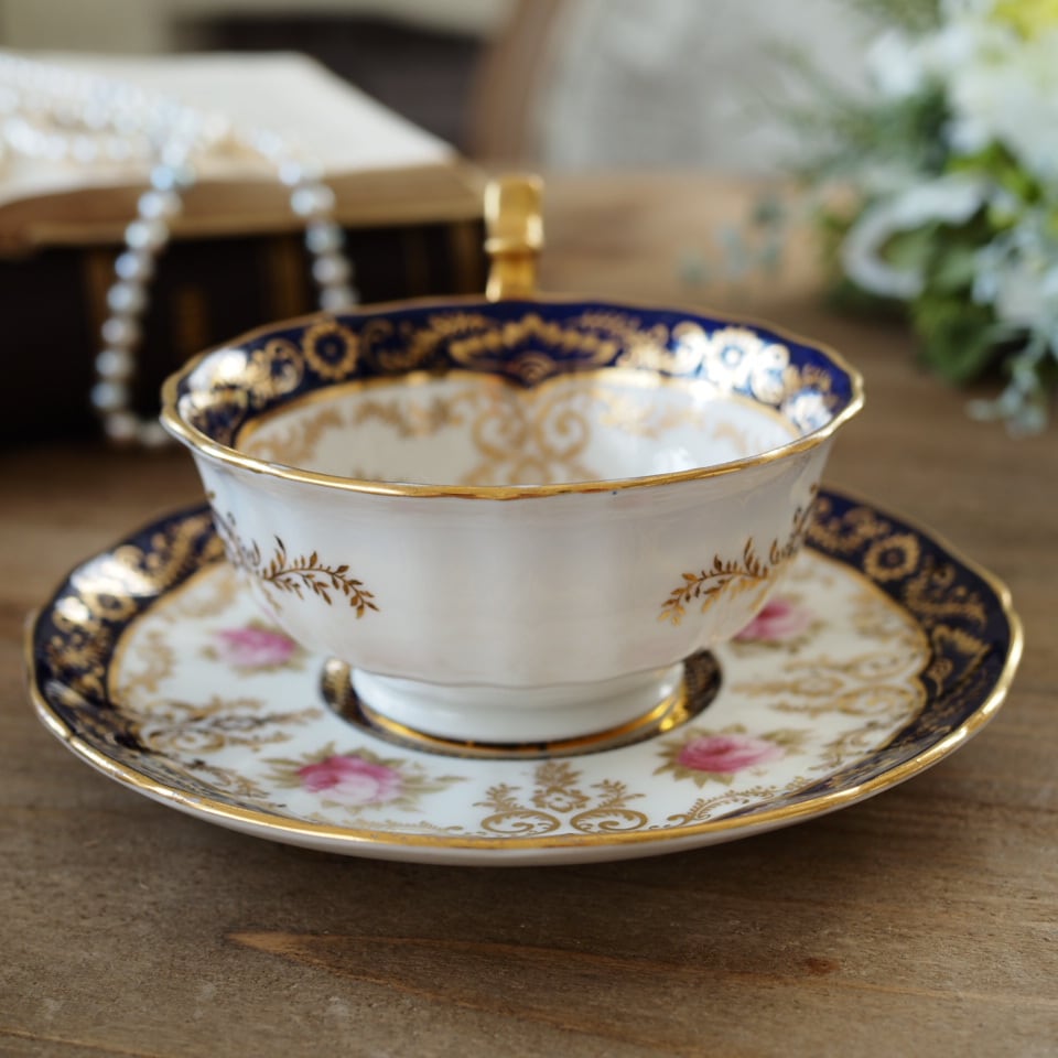美品】英国コウルドンcauldon 1910年頃 カップ＆ソーサー | antique