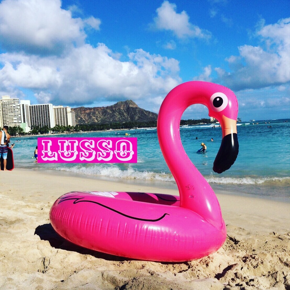 ピンク フラミンゴ浮き輪 うきわ プール 海 夏の定番 Lusso Japan