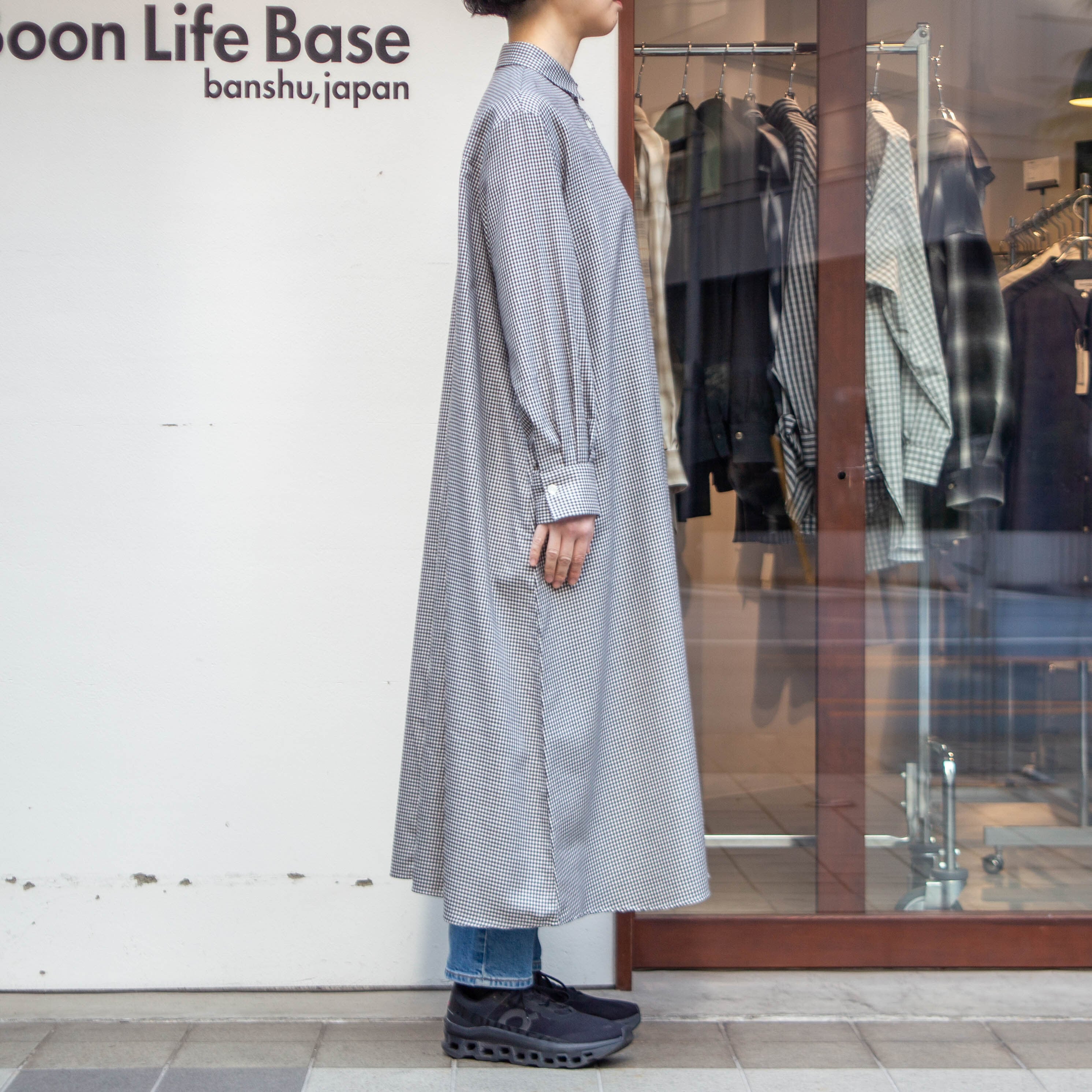 ギンガムチェック Aラインワンピース | Boon Life Base