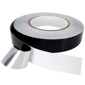 ADOFUN アルミテープ 黒 片面導電性アルミテープ【長さ20m ×幅さ25mm×厚さ0.05mm】 金属テープ 水漏補修 静電気対策 配管修理 キッチン 耐熱 防水 防火 強粘着