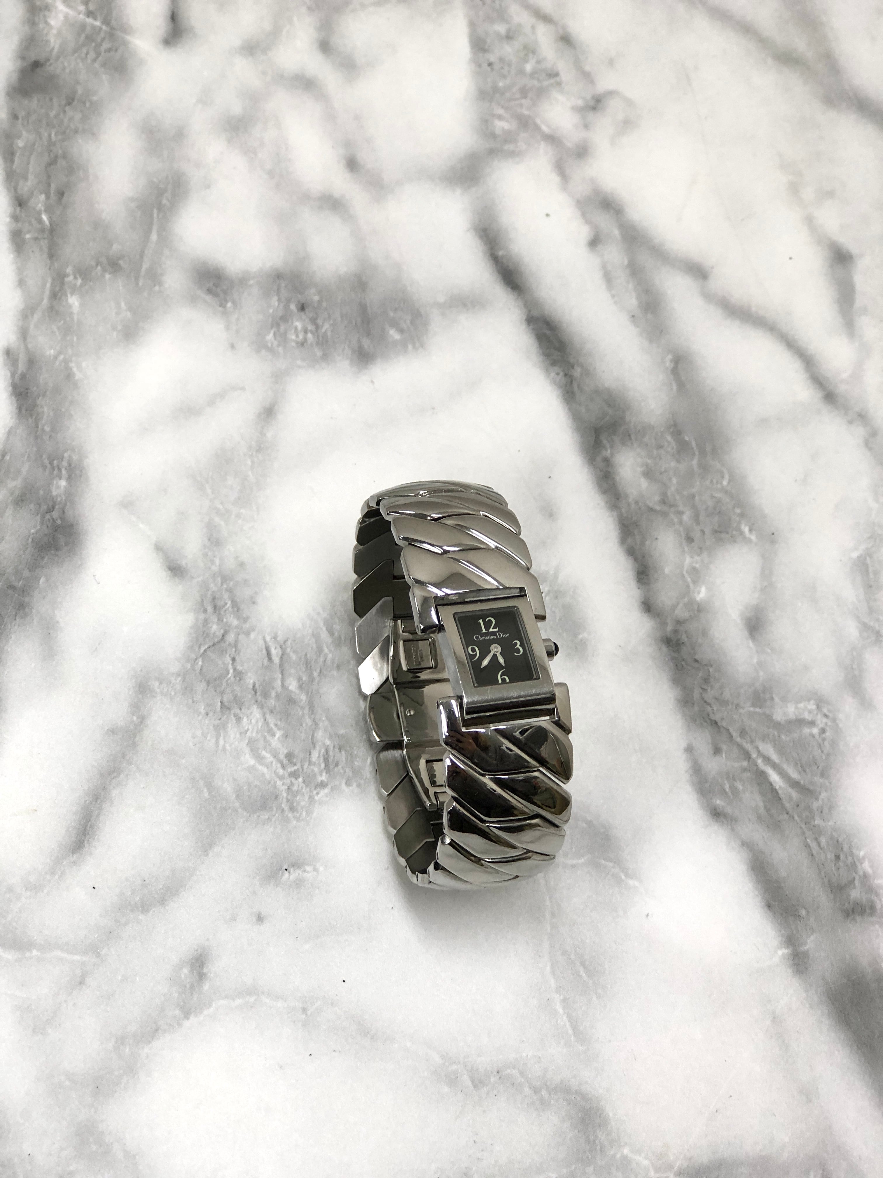 Christian Dior ディオール D72-100 時計 シルバー vintage
