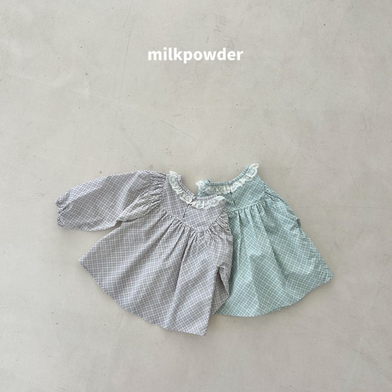 韓国子供服 / 26Autumn / 〖取寄〗milkpowder / シュガーブラウス / 女子服 *XS~JS*