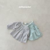 韓国子供服 / 26Autumn / 〖取寄〗milkpowder / シュガーブラウス / 女子服 *XS~JS*