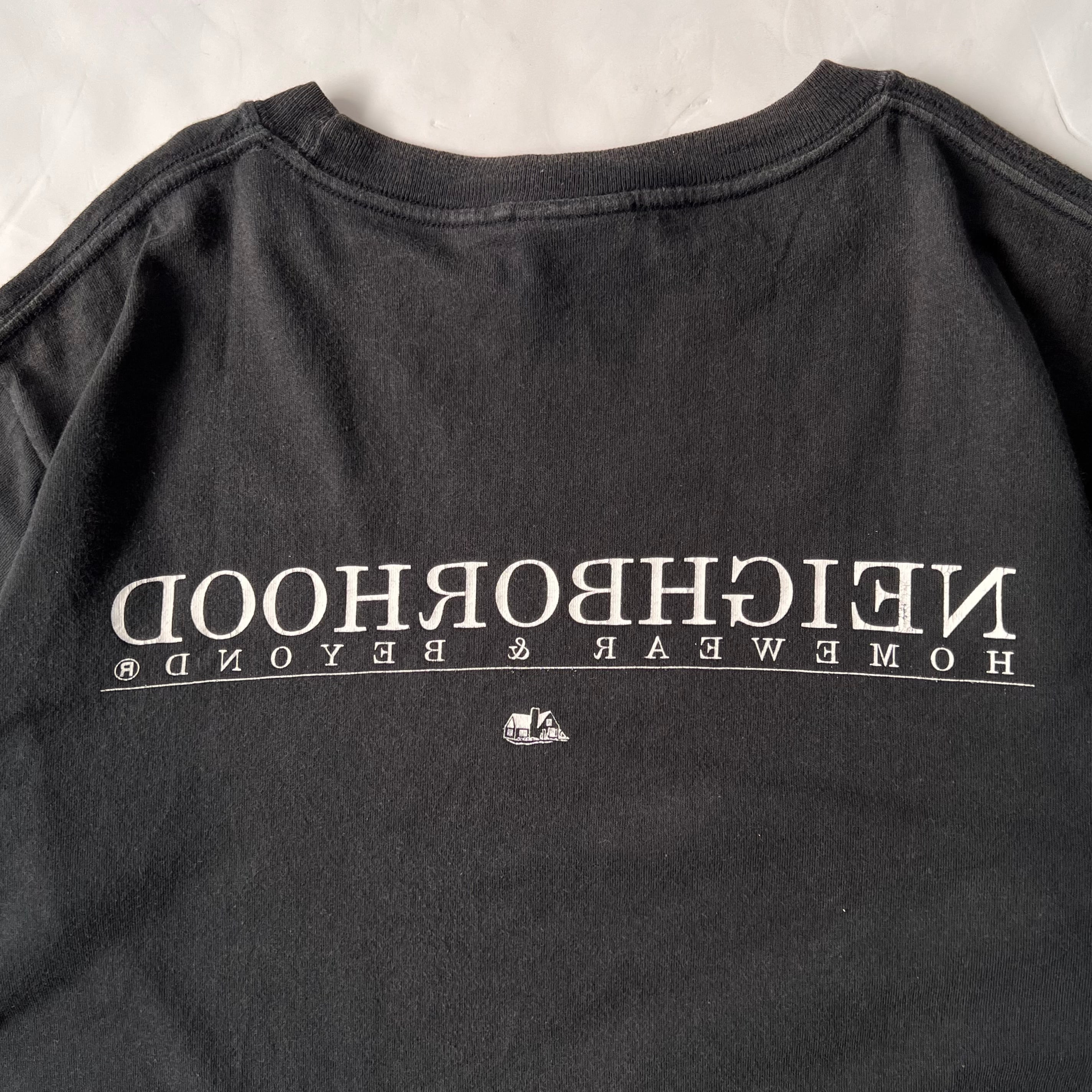 2000s “NEIGHBORHOOD” logo tee black ネイバーフッド ロゴ tシャツ