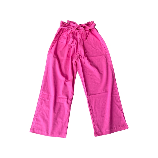 saruche Muji Indian cotton Long ribbon Trouser コットンパンツ Pink