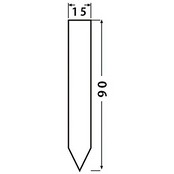 大和プラスチック 園芸用ラベル たんざくラベル F-3 奥行9×幅1.5cm 20入