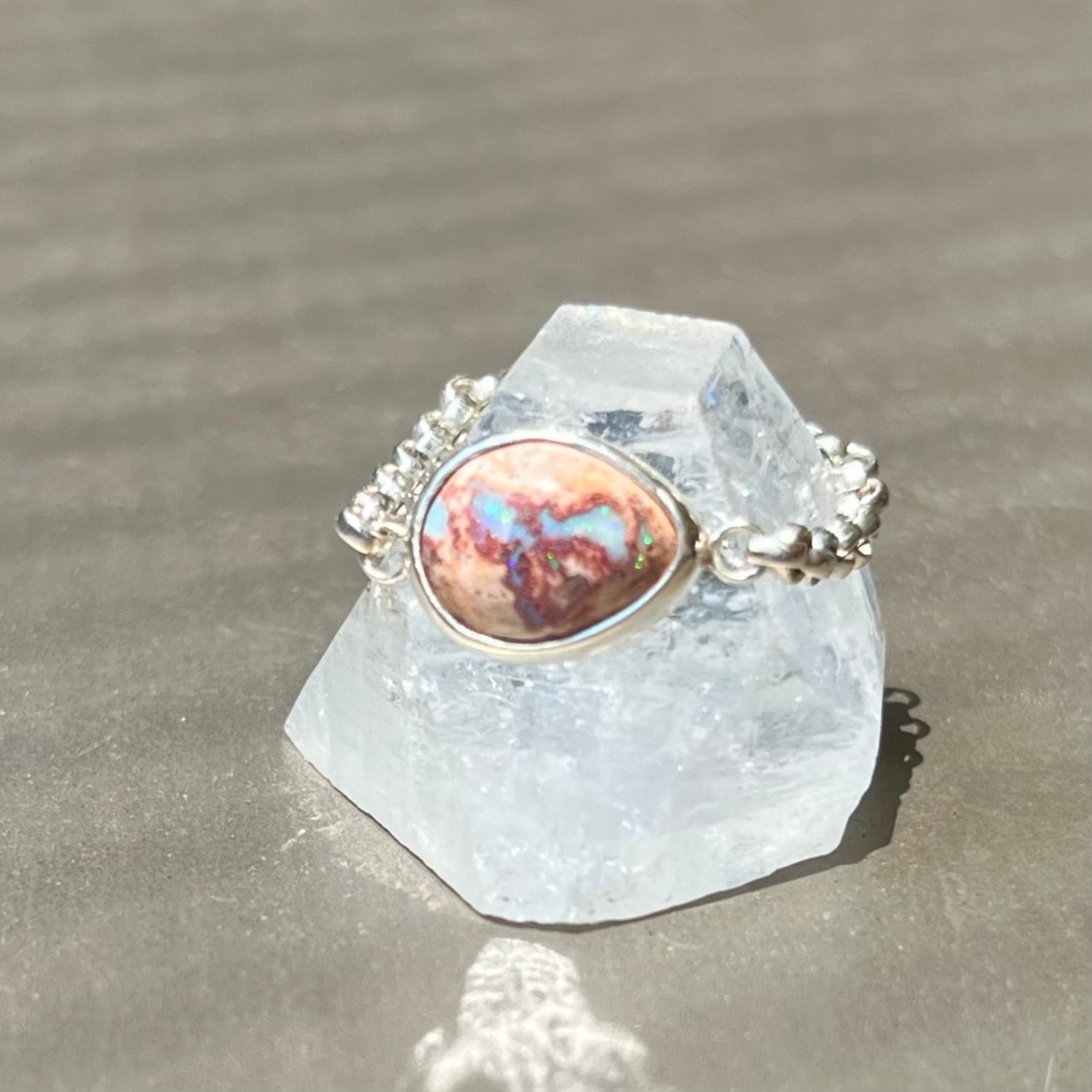 ［chain］カンテラオパール×silver925 リング