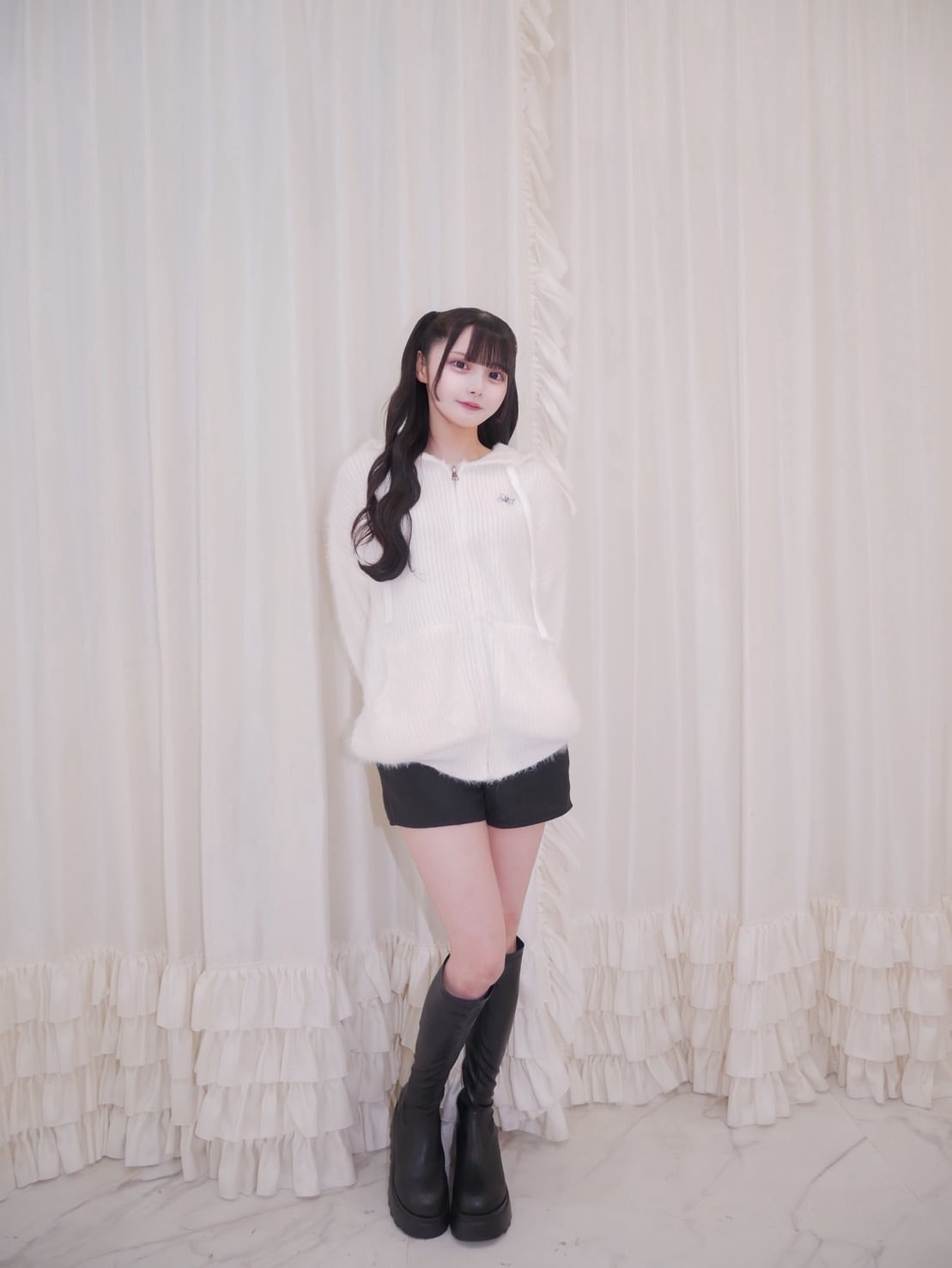 Mel. snow man hoodie knit