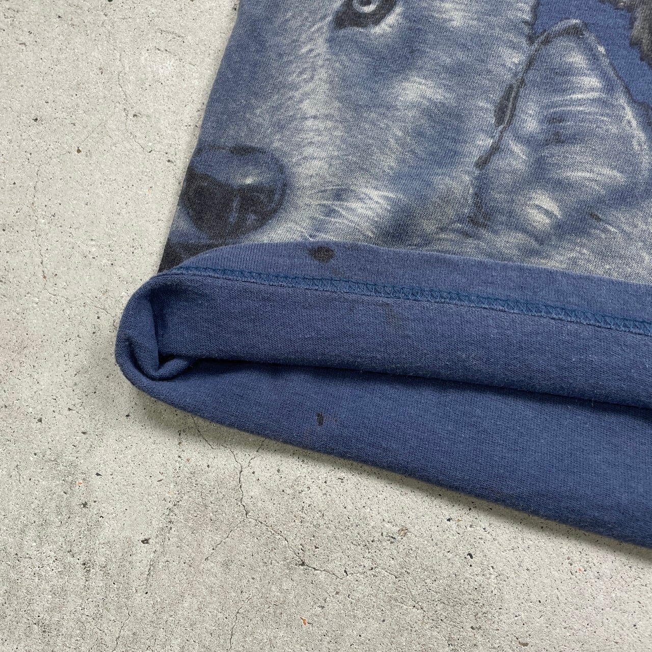 オオカミ 狼 オールオーバープリントTシャツ アニマル メンズL 古着
