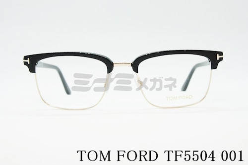 TOM FORD メガネフレーム TF5504 001 メタル サーモントブロー スクエア メンズ レディース 眼鏡 おしゃれ アジアンフィット サングラス トムフォード