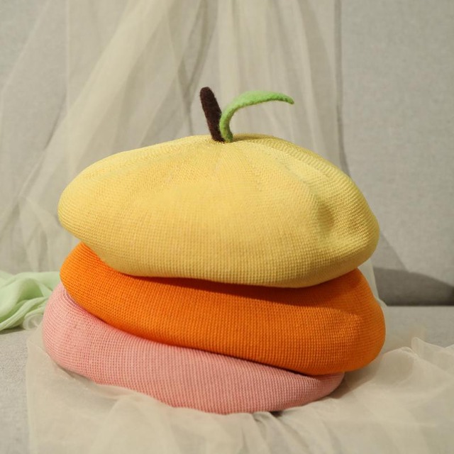 cute fruits beret hat 【3color】0771