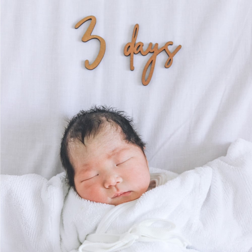 日本製】マンスリー レター ウッドバナー 誕生日 月齢 100日 国産