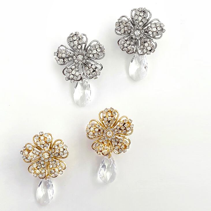 パヴェフラワー・イヤリング【TER-174】