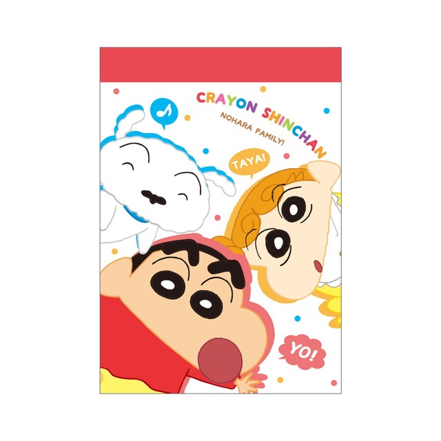 【ロット販売】【10入】クレヨンしんちゃんミニメモ 野原ファミリー(6019174)