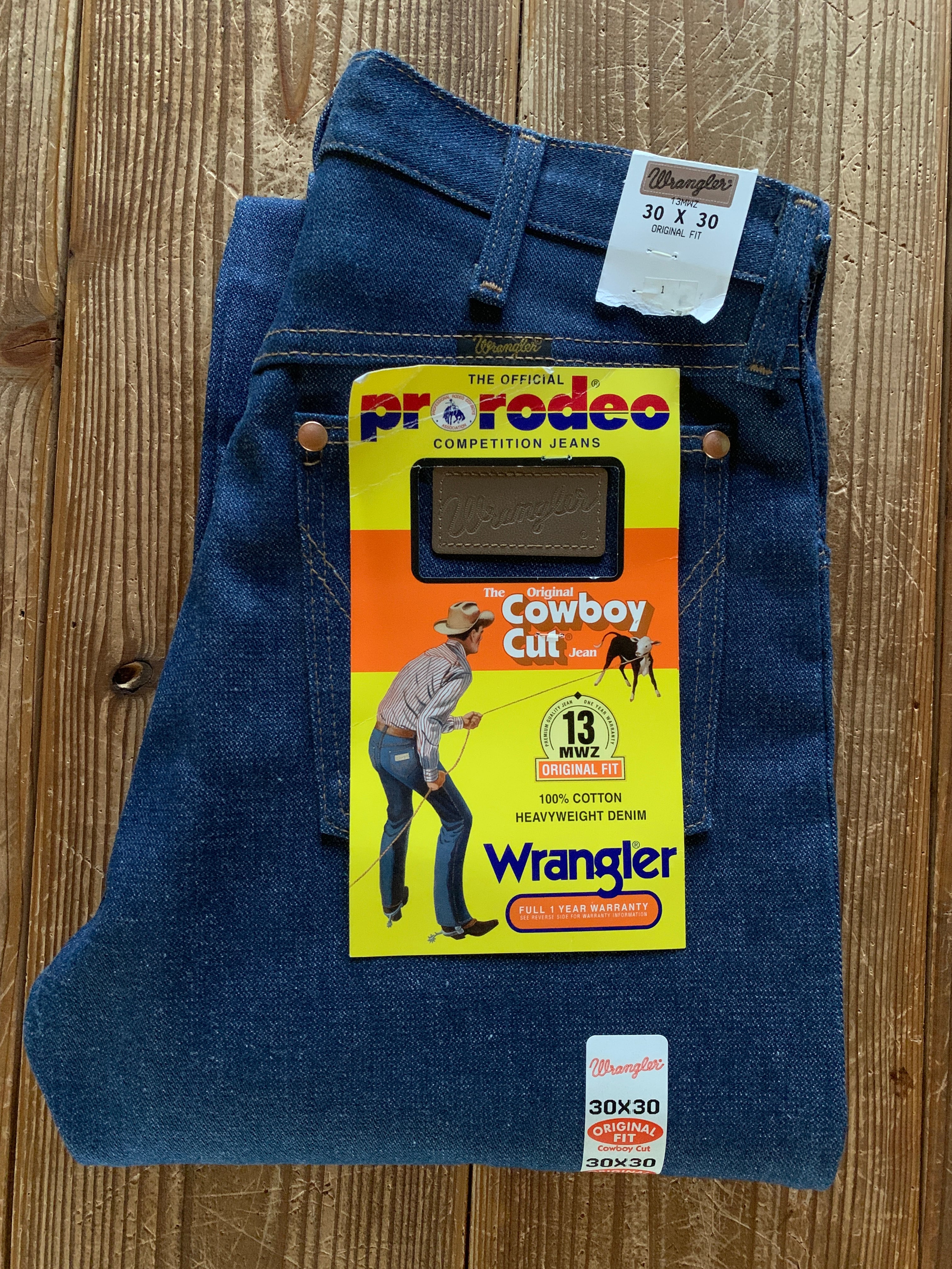 80's〜 Wrangler 13MWZ デニムパンツ DEADSTOCK 表記(30×30) USA製
