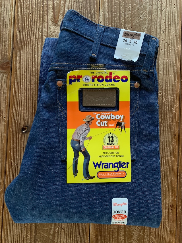 80's〜 Wrangler 13MWZ デニムパンツ DEADSTOCK 表記(30×30) USA製