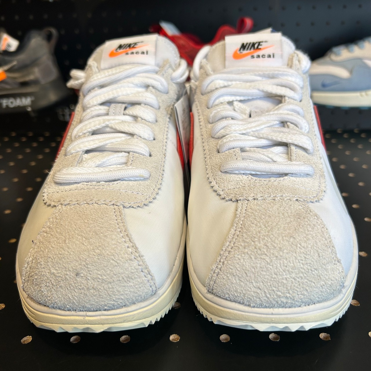 sacai × Nike Zoom Cortez "White and University Red" US9/27cm