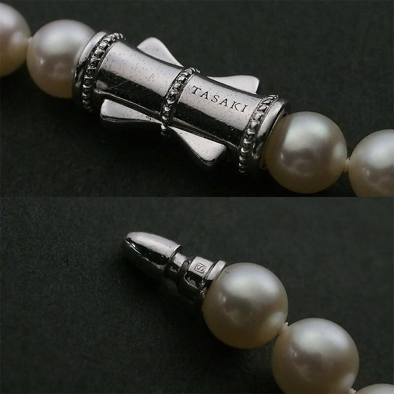 タサキ TASAKI パールヴァリエ クリスタル 約7.0mm～7.5mm ロング