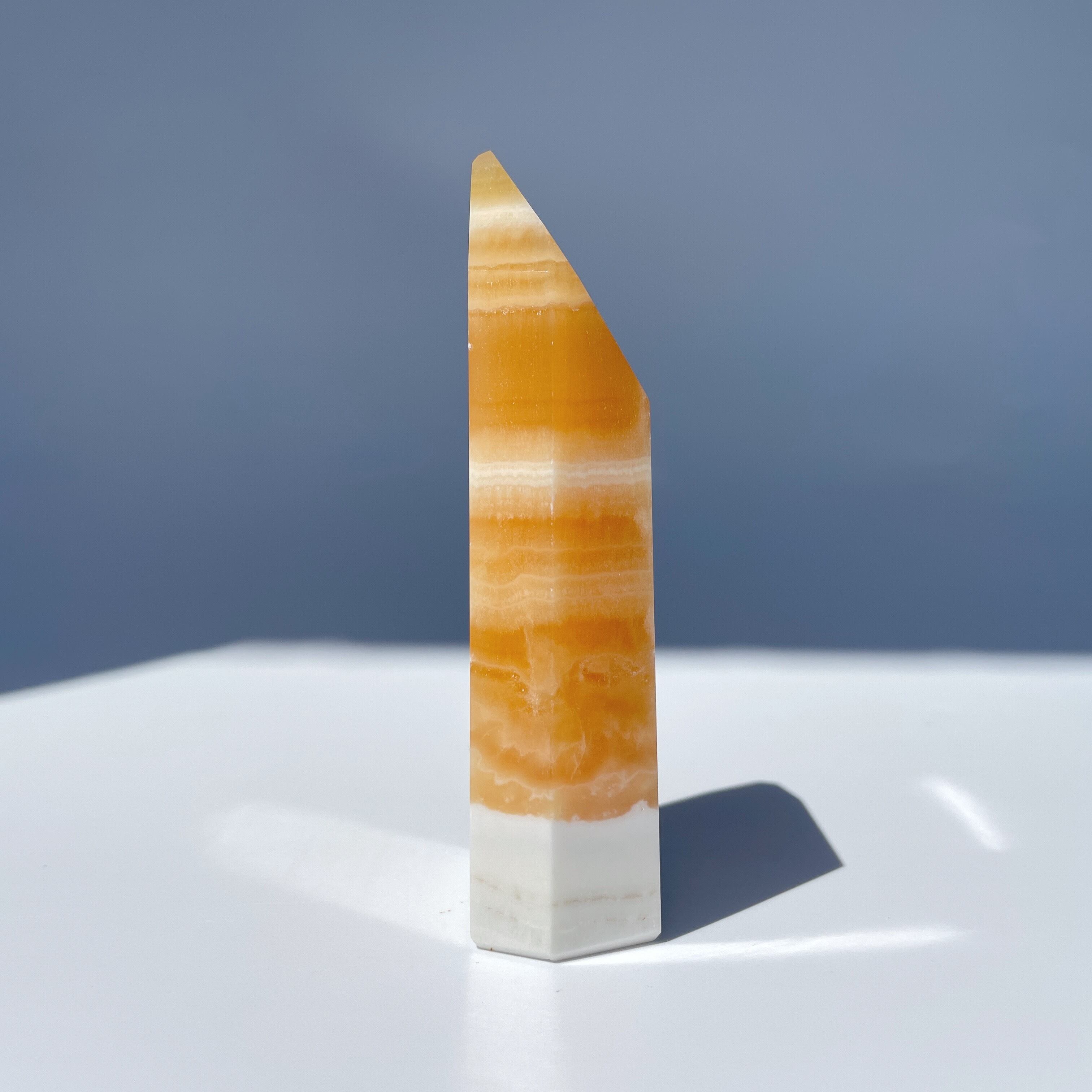 オレンジカルサイト タワー型06◇ Orange Calcite ◇天然石・鉱物