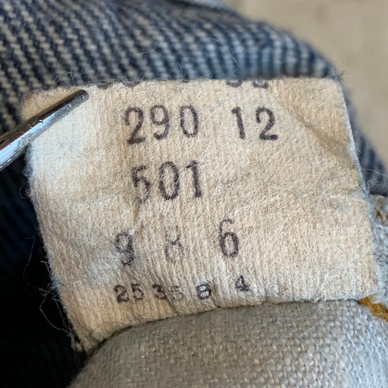 リーバイス501　66前期　実寸W39cm×2 L76cm　裾チェーンステッチ リーバイス501 66前期 実寸W39cm×2 L76cm 裾チェーンステッチ