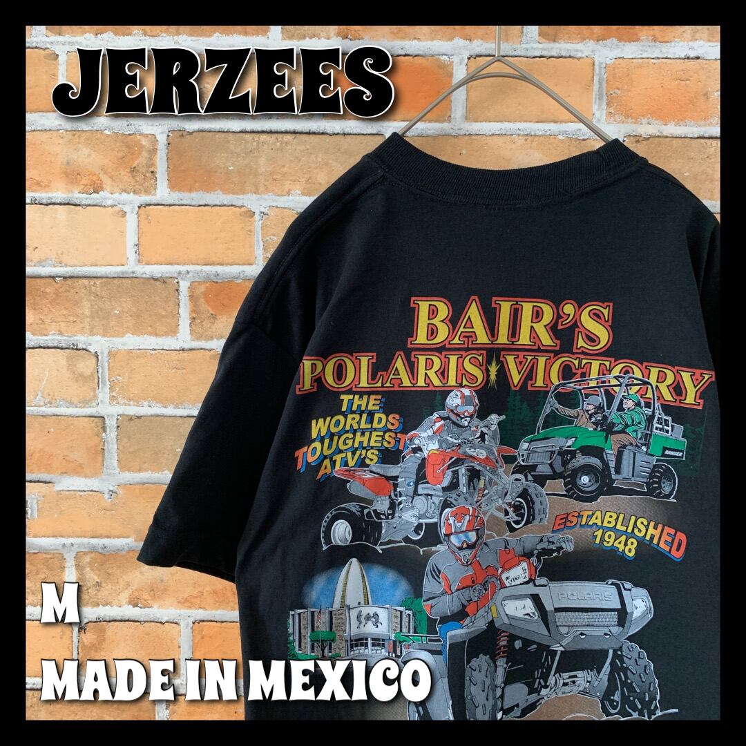 JERZEES】 Tシャツ M バイク バックプリント 90s ヴィンテージ