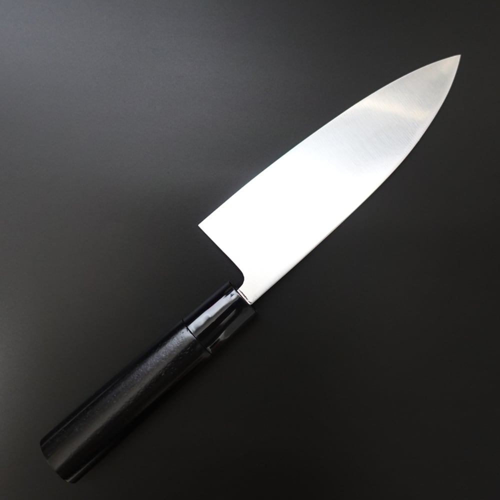 TORA出刃包丁　鏡面仕様天然木柄　ケース付き 黒鳥 出刃包丁 両刃 鏡面仕上げ 通販 / 土佐刃物 販売 土佐打刃物屋